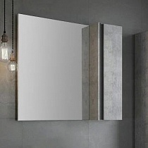 Зеркало-шкаф  "Эдинбург-90" бетон светлый