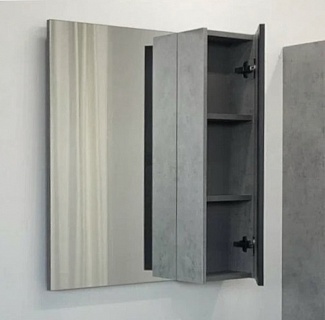 Зеркало-шкаф  Эдинбург-75 бетон фото2